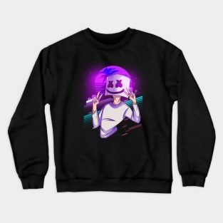 Marshmello Retrowave Party Crewneck Sweatshirt